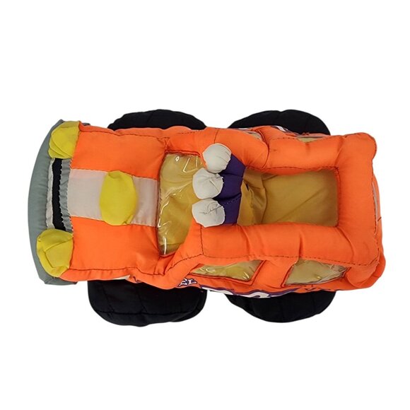 Vintage Good Stuff Monster Truck Plush Neon Orange 4 Wheel 38 BTP 1992 - Picture 5 of 13